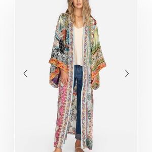 Johnny Was OOAK 100% silk KIMONO